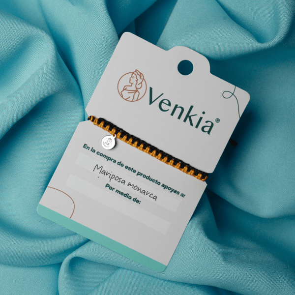 Venkia pulsera mariposa monarca